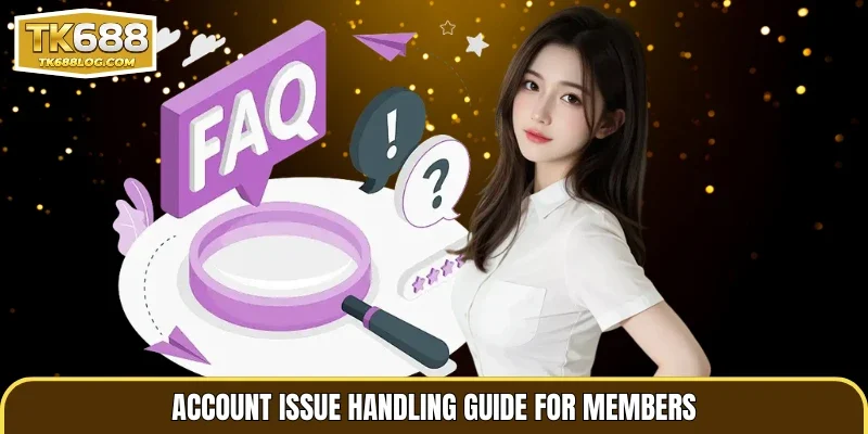 Account issue handling guide for members.