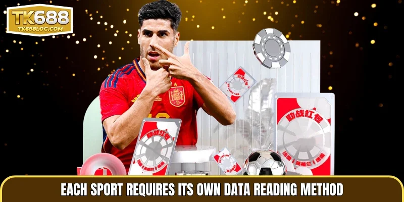 Each sport requires its own data reading method