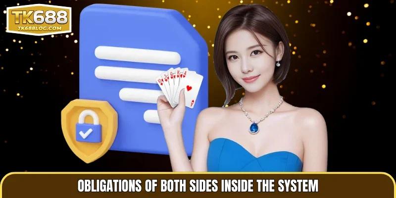 Obligations of both sides inside the system