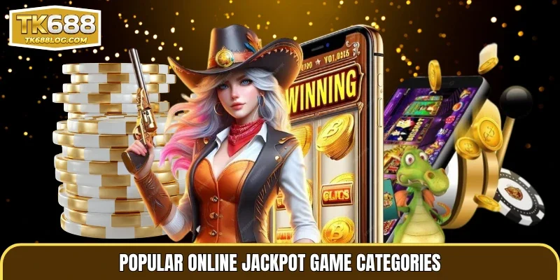 Popular online jackpot game categories