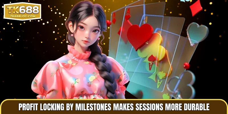 Profit locking by milestones makes sessions more durable
