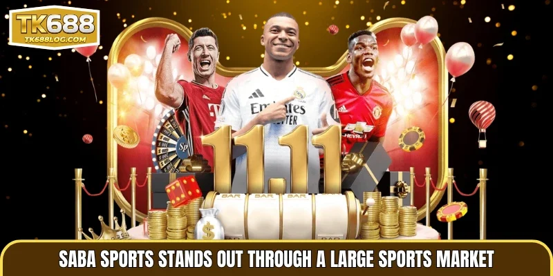 SABA Sports stands out through a large sports market