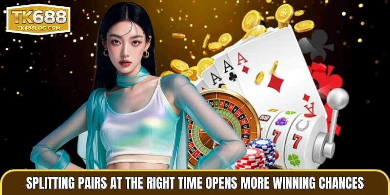 Splitting pairs at the right time opens more winning chances